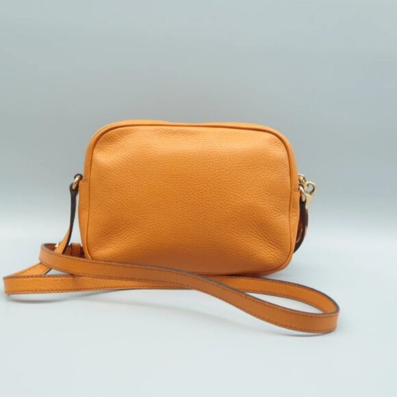 100% Authentic GUCCI SOHO Orange leather Shoulder Bag - Picture 2 of 12